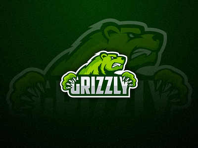 Grizzly game logo esport game games grizzly logo vector