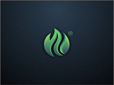 Green Flame 3d flames green illustrator logo