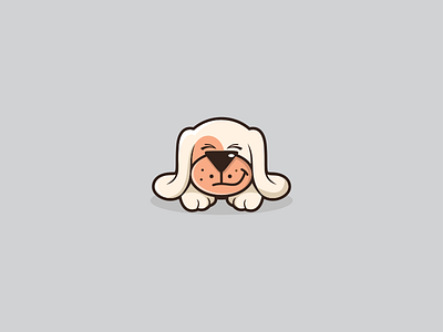 Cute Dog cutedog dog dribbble flat flatcolor icon vector