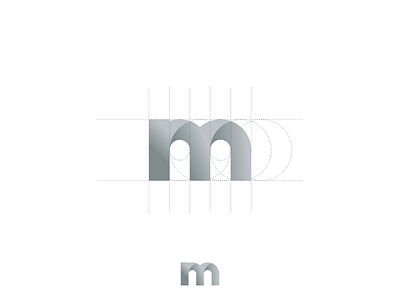 Letter M grid letter logo new vector