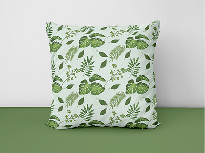 Tropical seamless Pattern sample leaf leaflet design mockup pattern pattern design pillows seamless tropical vector