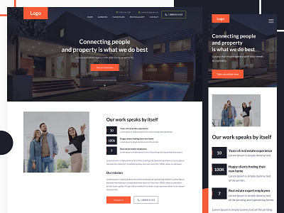 Real estate property - Homepage design