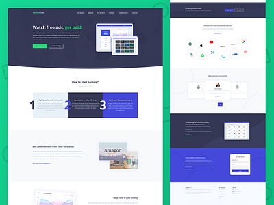 Advertify - Dashboard & Homepage design branding design flat illustration minimal typography ui design web webdesign website