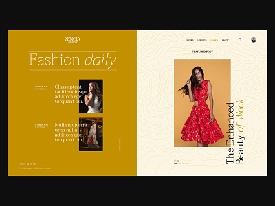 ZENGIA Fashion Web Design app design business graphic design interaction design mobile app typography ui ui design web design