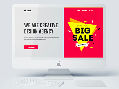 Ocsell Landing Page art branding business design direction pages web