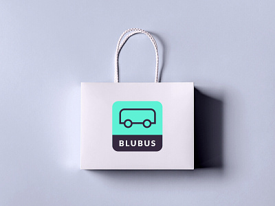 Blubus App Icon Design art bag branding business design direction graphic paper