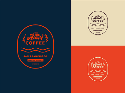 The Amer Coffee Logo Design art branding business clean design direction graphic identity logo typography ui vector