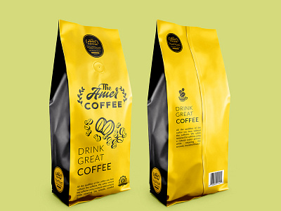 The Amer Coffee Packaging Design art branding business clean design direction graphic illustration packaging typography vector