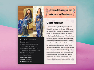 Geeta Nagrath Insta Post Design banner branding business clean design direction graphic illustration instagram ads typography vector