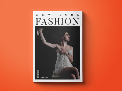 New York Fashion (Feb 2019 Edition) Cover Design art artworkforsale business clean cover design design direction fashion graphic paper typography vector