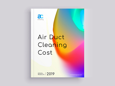 Ac Cleaning product cover design branding brochure business catalog clean cover design front graphic illustration paper typography