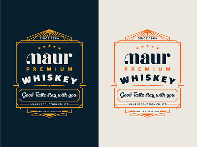 Premium Whiskey Label design bottle creative design direction graphic label design logo packaging design typography whiskey