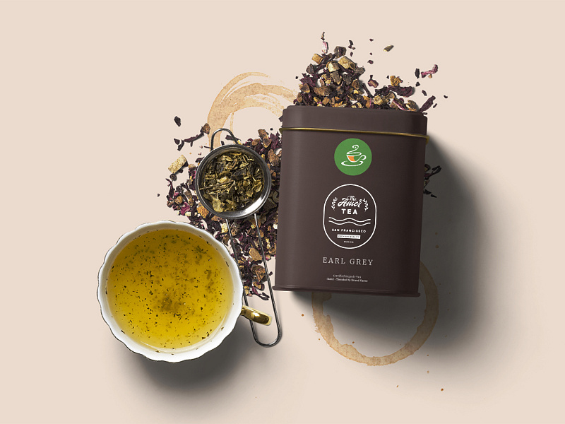 The Amer Tea Tin Box Packaging Design by Inderjit Singh on Dribbble