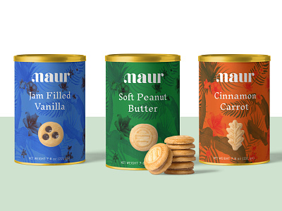 Maur Cookies Tin Label Design