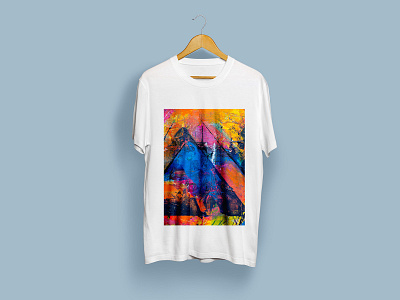 Colorful line Art T-Shirt Design