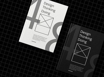 Design Thinking Doing Book Cover Design art book business clean direction graphic design paper art photoshop print design sardar inderjit stationery typography vector
