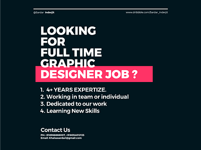 Looking For Full Time Graphic Designer Job Design agency design fulltime graphic designer hire hireme hiring interview officeculture printdesign
