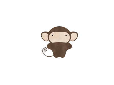 "Esserini" - Monkey logo monkey plush