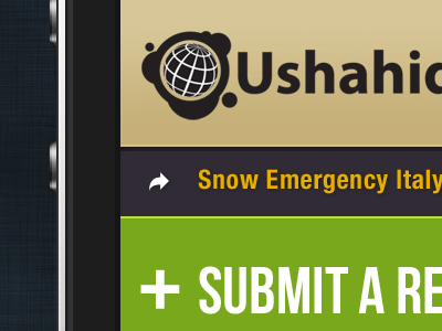 Mobile web application Ushahidi apps design interface iphone mobile ui ushahidi
