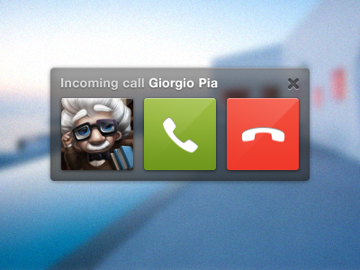 Skype call ui