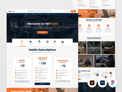 NETCOM, Telecommunication Website