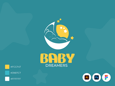 Baby Dreamers Logo baby baby logo baby product baby product design branding graphics design logo logo design