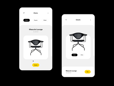 Interior Shop App app design buy chair design dinning ecommerce interior mobile mobile app mobile interface mobile ui photoshop shop shopping simple design sketch ui ux web website