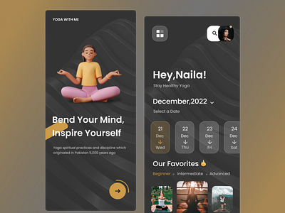 Yoga Mobile App.