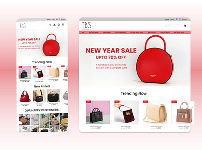 Women's Handbag App app design fashion graphic design handbag ladies landing page purse ui ux women