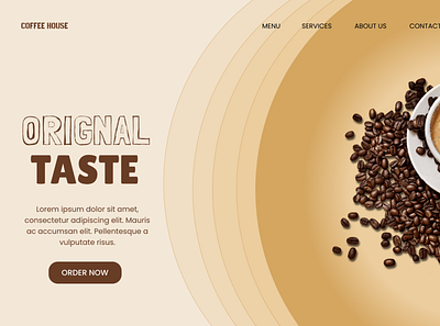 Coffee App app cafe cappuccino coffee coffee house design landing page latte mocha ui ux website