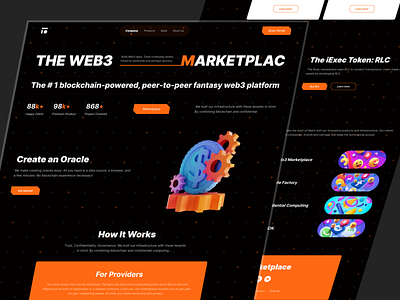 Web3 Marketplace Landing Page Redesign