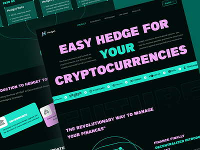 Crypto Landing Page Redesign homepage