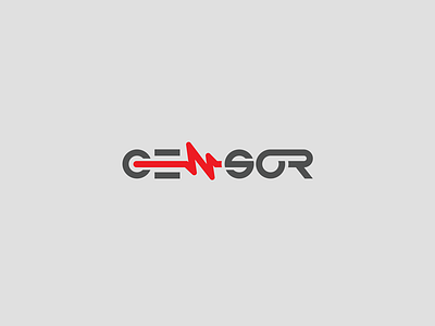 Censor logo pulse text