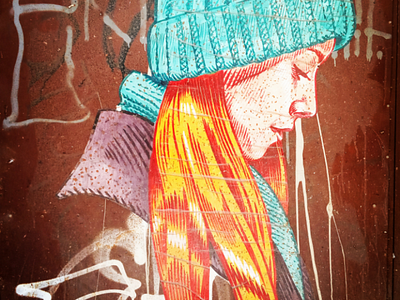 Τό κορίτσι - The girl athens photography graffiti graphic design illustration photo retouching storytelling street art urban art wall design αθήνα σχέδιο τέχνη δρόμου τοιχογραφία φωτογραφία