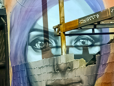 Γυναίκα τρισδιάστατη - Woman 3D illustration photo retouching photoshop storytelling street art urban art wall design αθήνα σχέδιο τέχνη δρόμου τοιχογραφία φωτογραφία