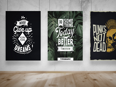 TYPOGRAPHY POSTERS AND WALL ART DESIGN graphic design illustration