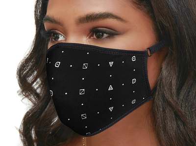 Sol and Selene - athletic brand sustainable mask active activewear athletic black and white brand identity branding design edgy elegant face mask fashion graphic design illustration logo pattern pattern design sexy sporty