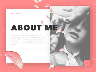 About Me Page about me concept creative simple web design website