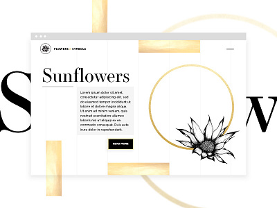 Flowers X Symbols Web Design