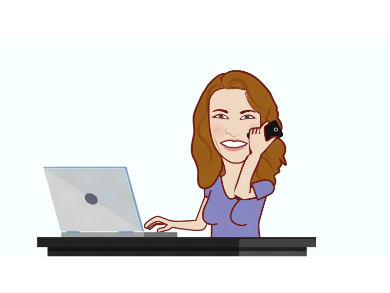 Assistant Typing gif gif animation illustration