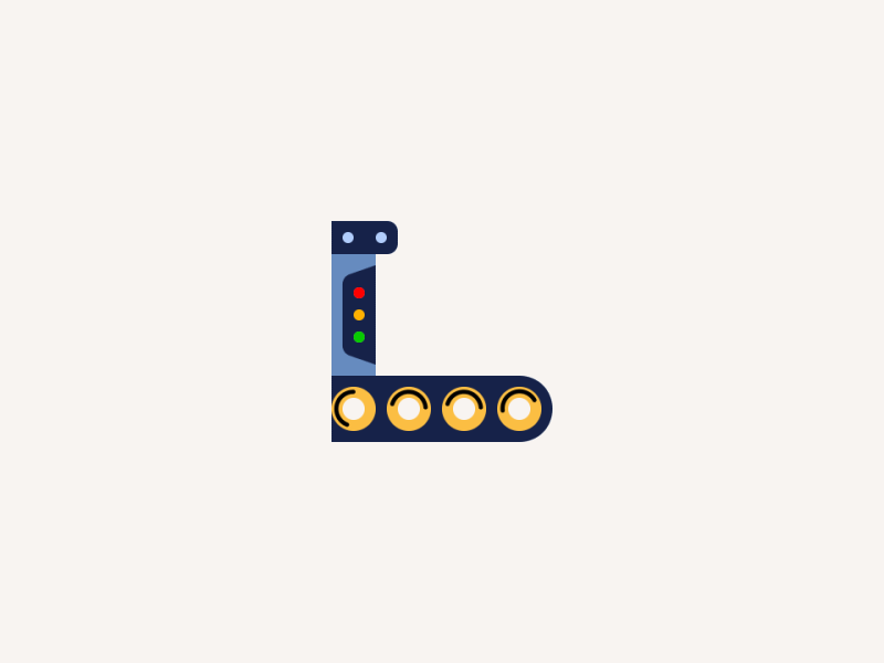Conveyor Belt Icon Animation