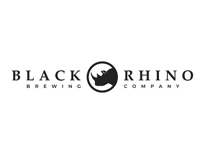 Black Rhino Brewing Company Logo beer branding brewery design icon illustration logo minimal vector