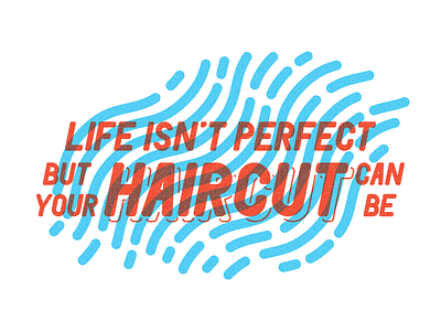Perfect Haircut barber barbershop design graphic design letterform lettering typography vector