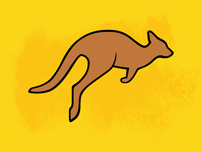 Kangaroo design illustration kangaroo vector