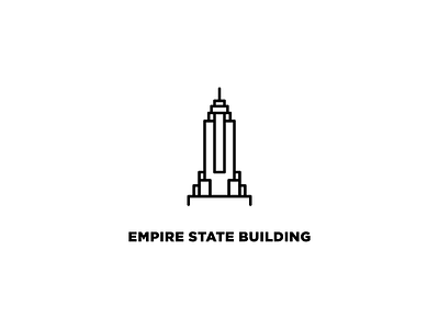 Empire State Building design empire state building graphic design iconography illustration symbol vector
