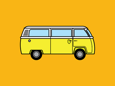 VW Bus design graphic design illustration vector vw bus