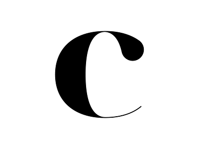 C c letter c letterform letterforms serif typography vector
