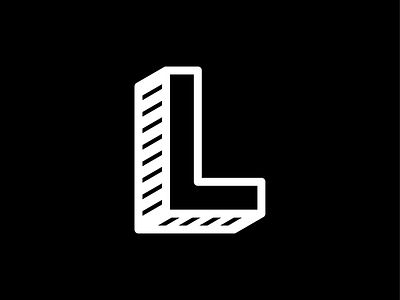L a glyph a day glyph letter l letterform letterforms lettering typography vector