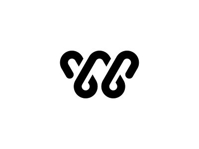 W a glyph a day design glyph graphic design letterform letterforms oneliner single line typography vector