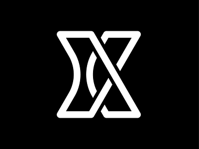 X a glyph a day continuous line design glyph graphic design letterform letterforms typography vector